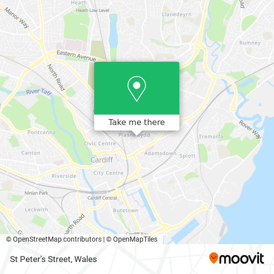St Peter's Street map