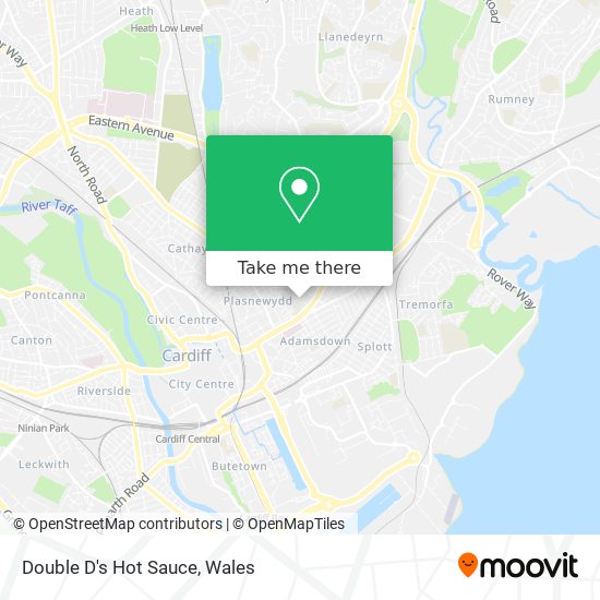 Double D's Hot Sauce map