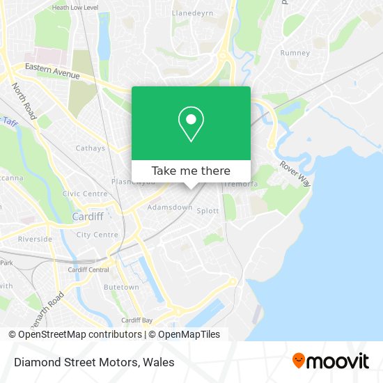Diamond Street Motors map