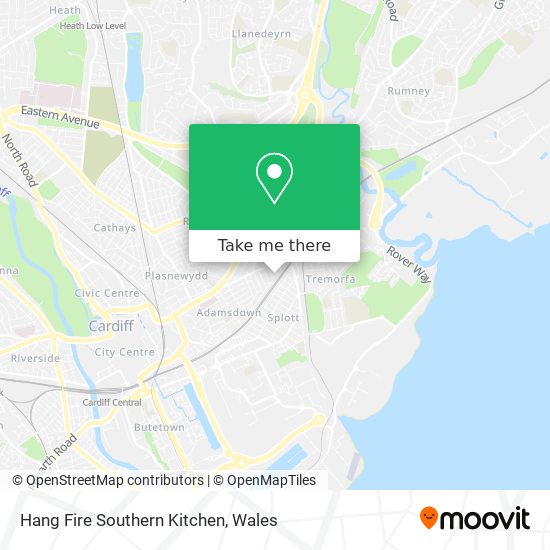Hang Fire Southern Kitchen map
