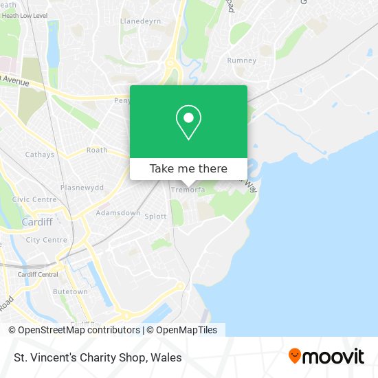 St. Vincent's Charity Shop map