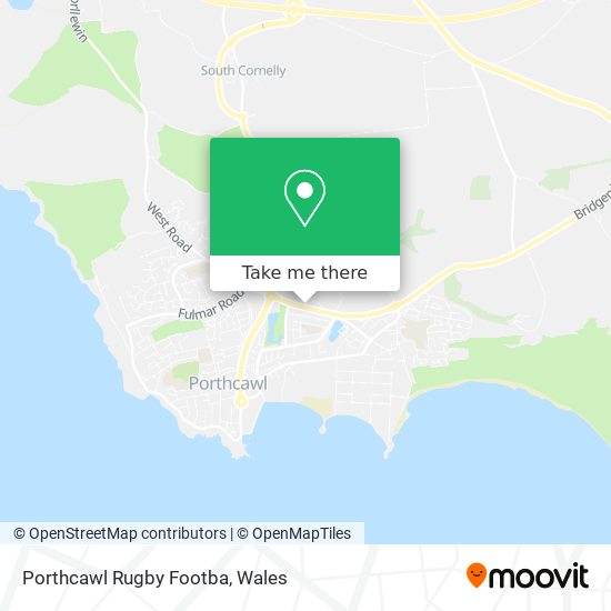 Porthcawl Rugby Footba map