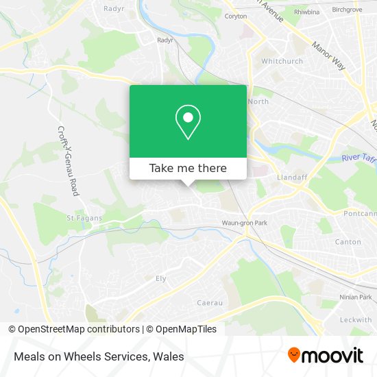 Meals on Wheels Services map