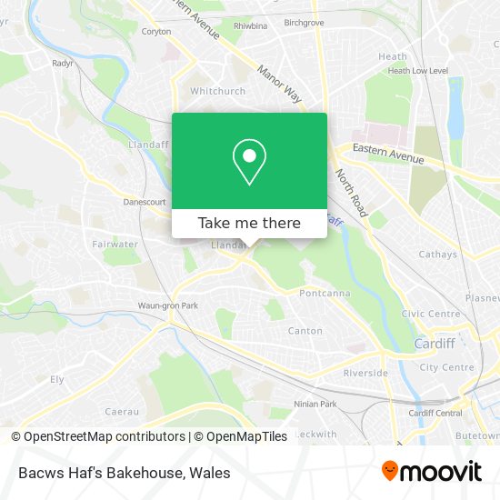 Bacws Haf's Bakehouse map