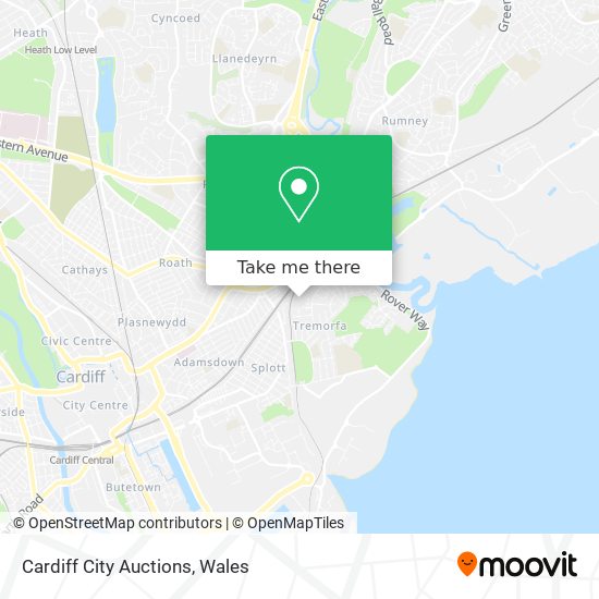 Cardiff City Auctions map