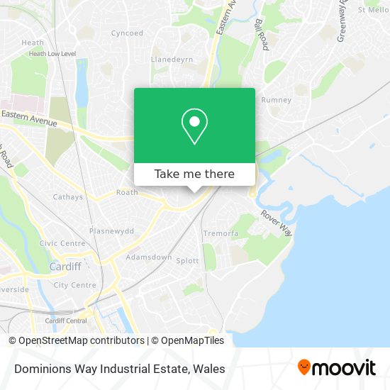 Dominions Way Industrial Estate map