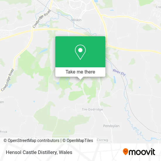 Hensol Castle Distillery map