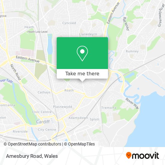 Amesbury Road map