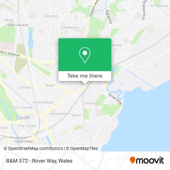 B&M 372 - Rover Way map