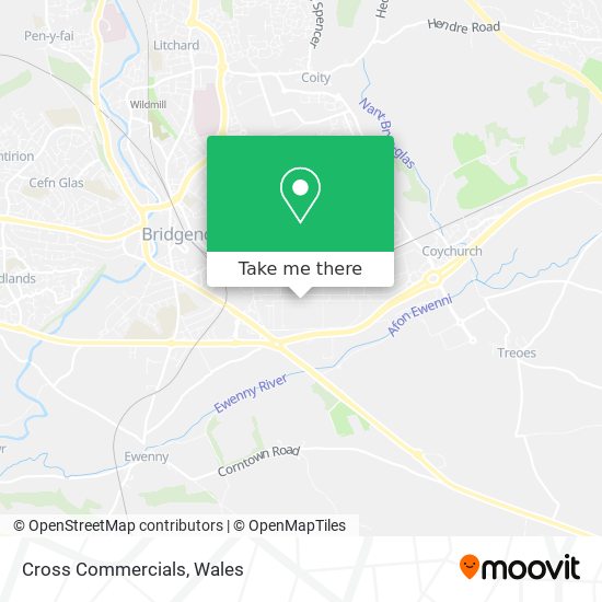 Cross Commercials map