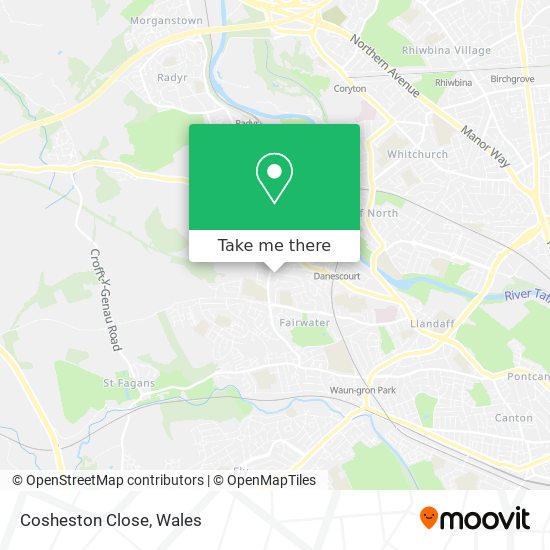 Cosheston Close map