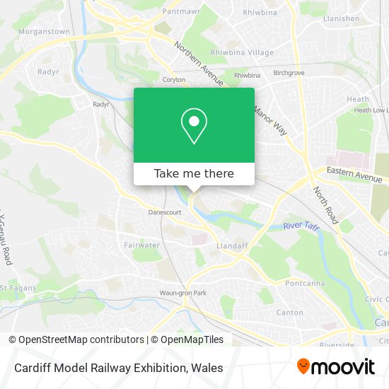 Cardiff Model Railway Exhibition map