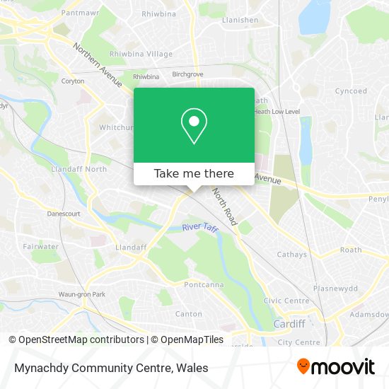 Mynachdy Community Centre map