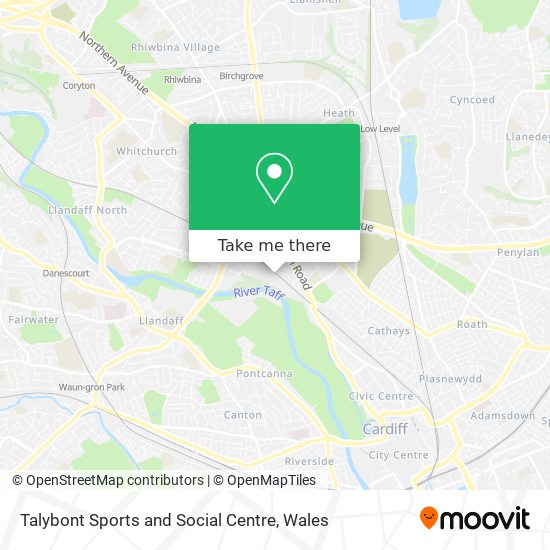 Talybont Sports and Social Centre map