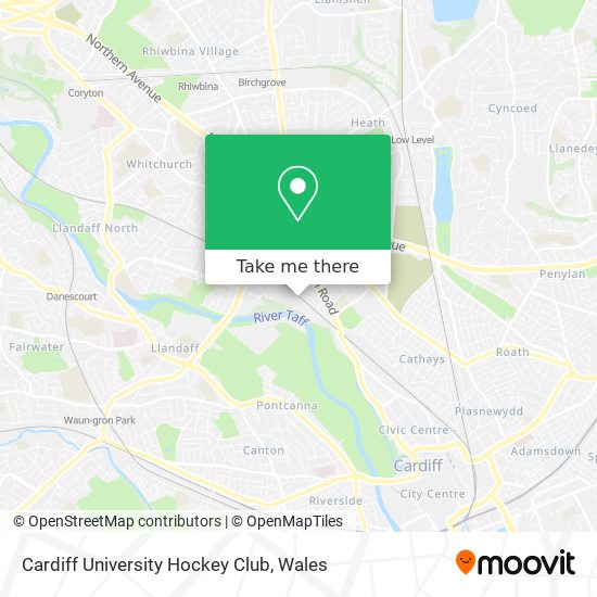 Cardiff University Hockey Club map