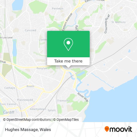 Hughes Massage map