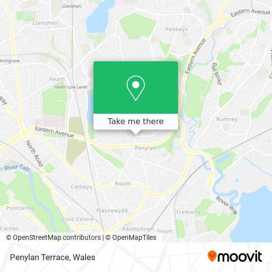 Penylan Terrace map