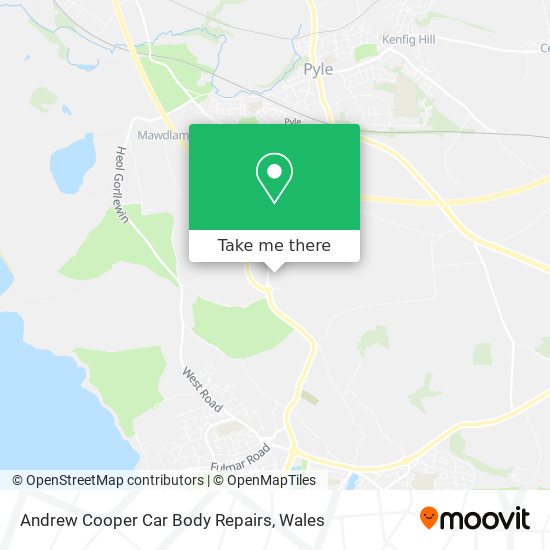 Andrew Cooper Car Body Repairs map