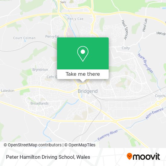 Peter Hamilton Driving School map