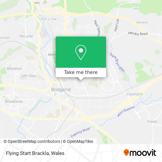 Flying Start Brackla map