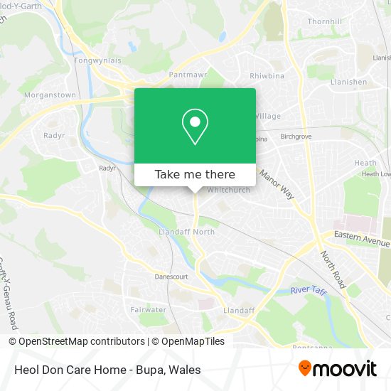 Heol Don Care Home - Bupa map