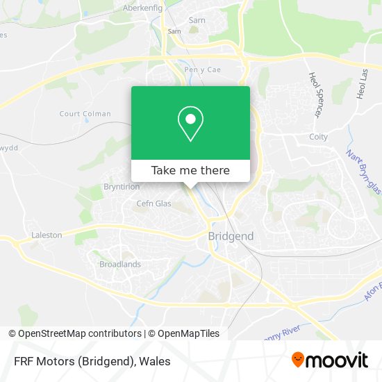 FRF Motors (Bridgend) map