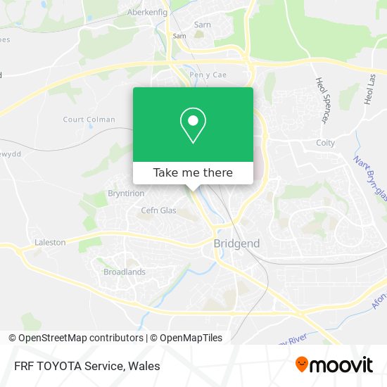 FRF TOYOTA Service map