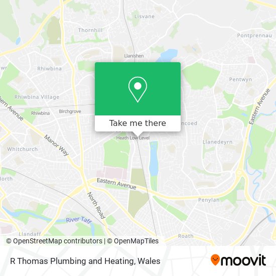 R Thomas Plumbing and Heating map