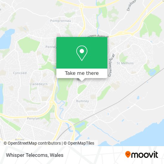Whisper Telecoms map