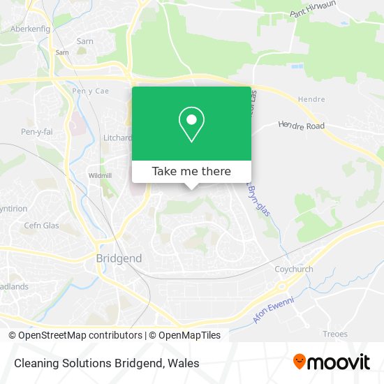 Cleaning Solutions Bridgend map