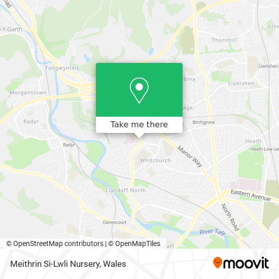 Meithrin Si-Lwli Nursery map