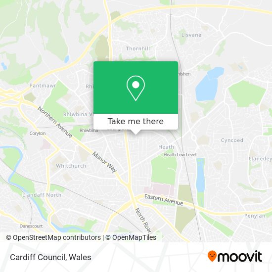 Cardiff Council map