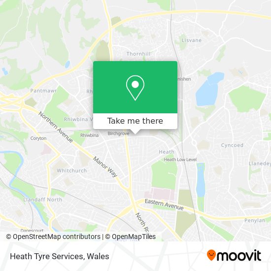 Heath Tyre Services map