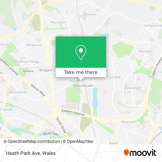 Heath Park Ave map