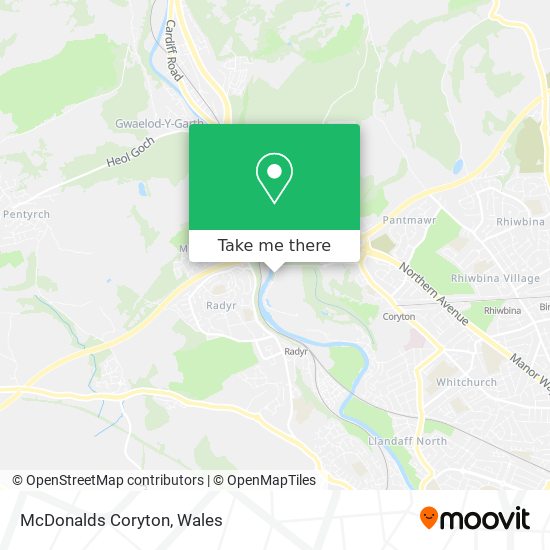 McDonalds Coryton map