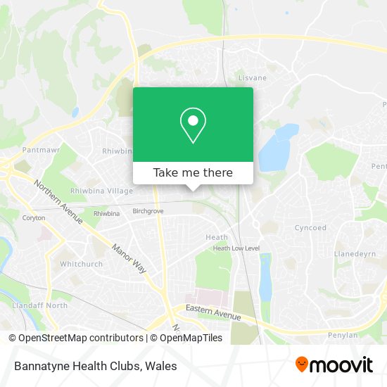 Bannatyne Health Clubs map