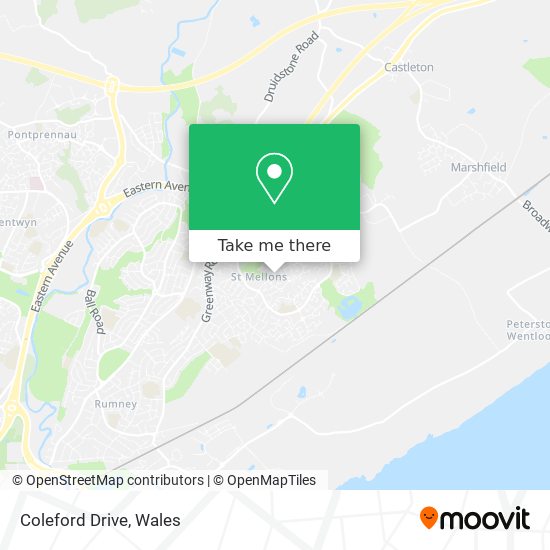 Coleford Drive map