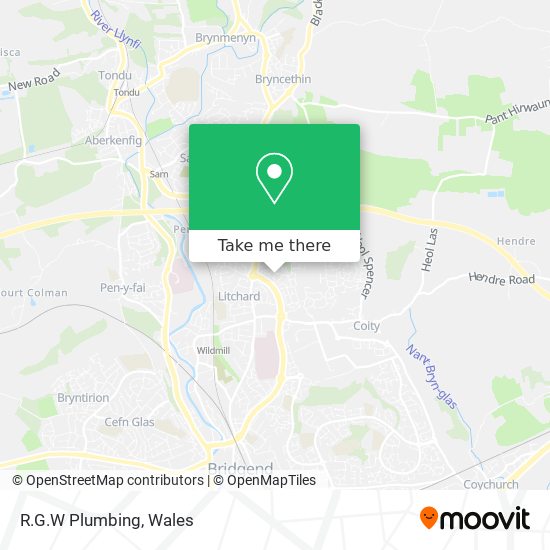 R.G.W Plumbing map