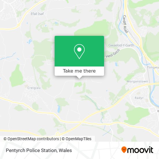 Pentyrch Police Station map