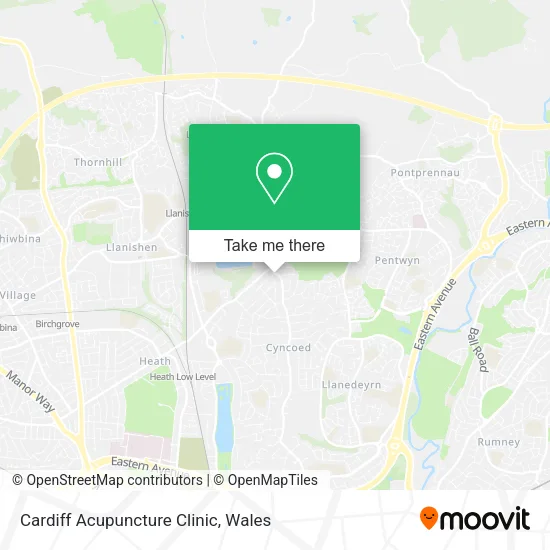 Cardiff Acupuncture Clinic map