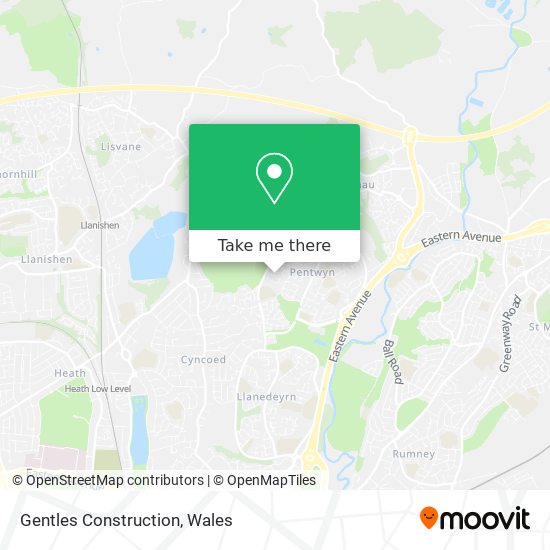 Gentles Construction map