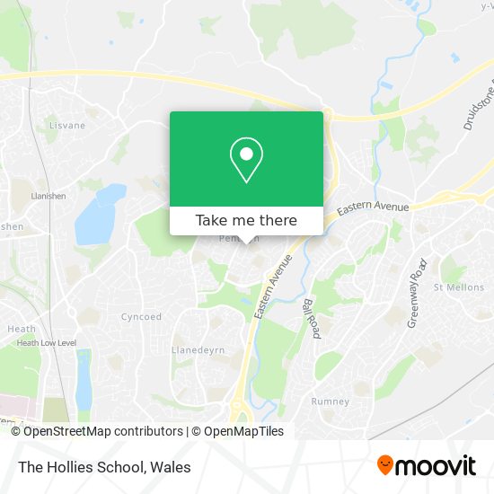 The Hollies School map