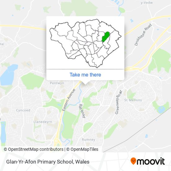 Glan-Yr-Afon Primary School map