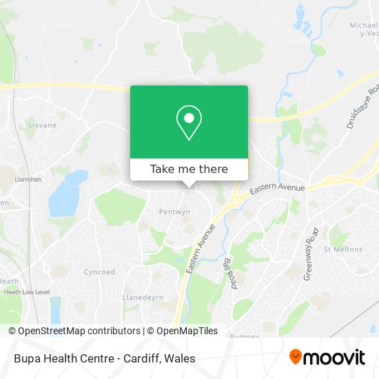 Bupa Health Centre - Cardiff map