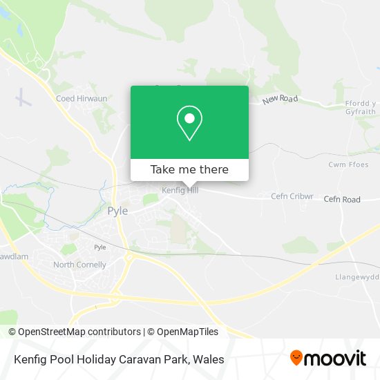 Kenfig Pool Holiday Caravan Park map