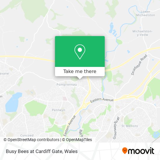 Busy Bees at Cardiff Gate map