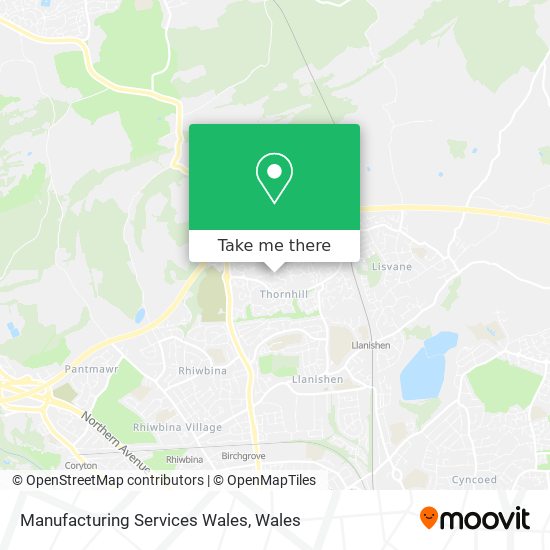 Manufacturing Services Wales map