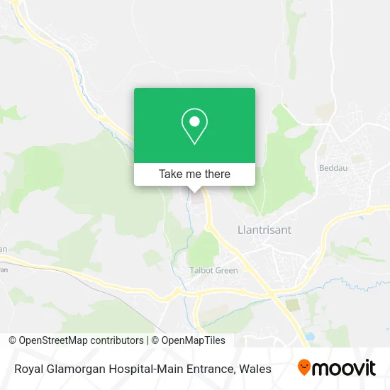 Royal Glamorgan Hospital-Main Entrance map