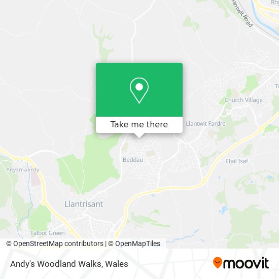 Andy's Woodland Walks map
