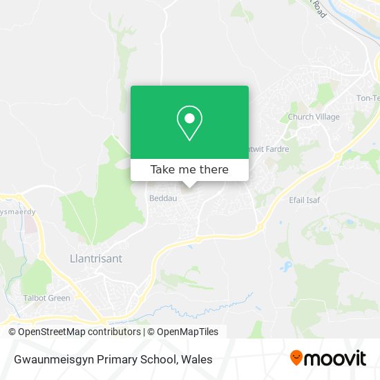 Gwaunmeisgyn Primary School map